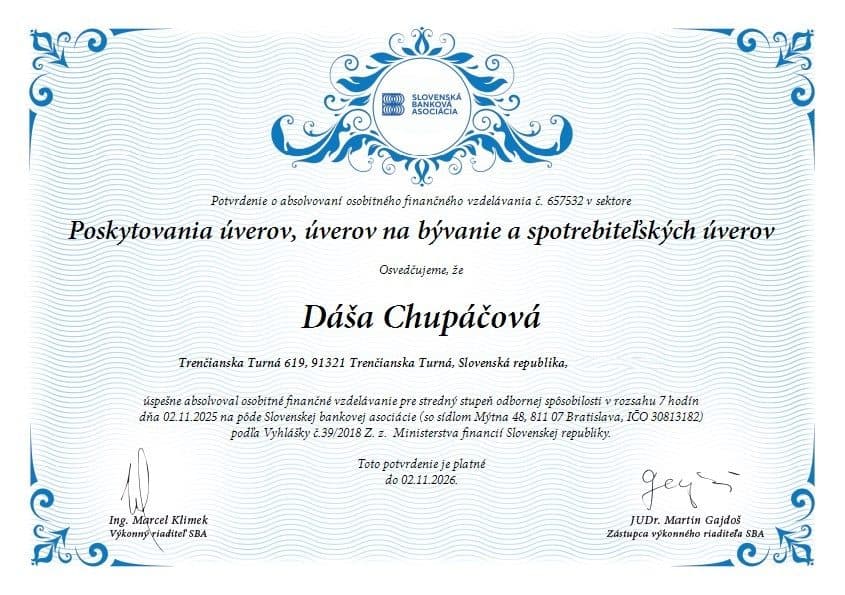 Poskytovanie úverov na bývanie
